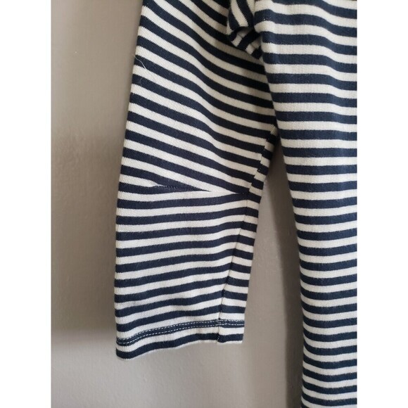 Maje Dress Womens  Small Blue Striped Chain Link Neckline 100% Cotton Mini - Picture 5 of 10